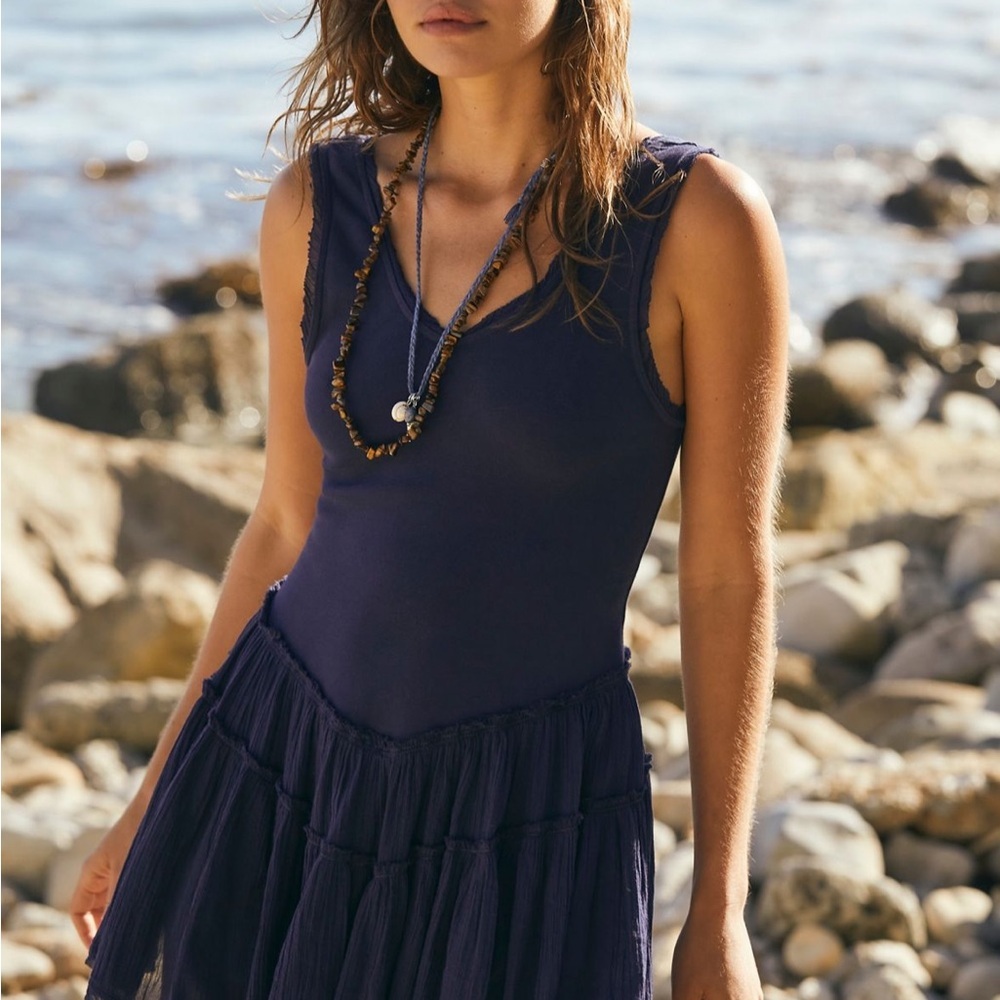 Free People Izi Dropwaist Mini Dress